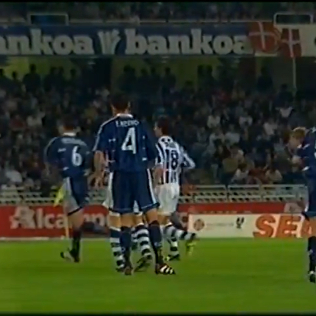 Camiseta usada (Match Worn) por el príncipe redondo en el partido real sociedad real Madrid temporada 1998/1999 5