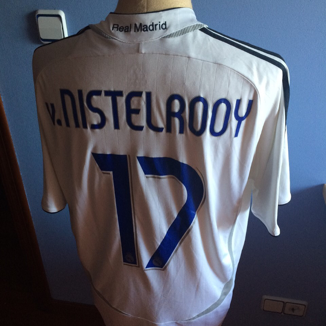 Caniseta Match Worn de van Nistelrooy partido Real Madrid Deportivo, jornada 36 2