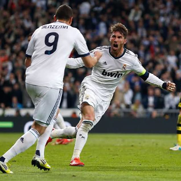 Camiseta Match Worn utilizada por Ramos en la eliminatoria contra el Borussia 4