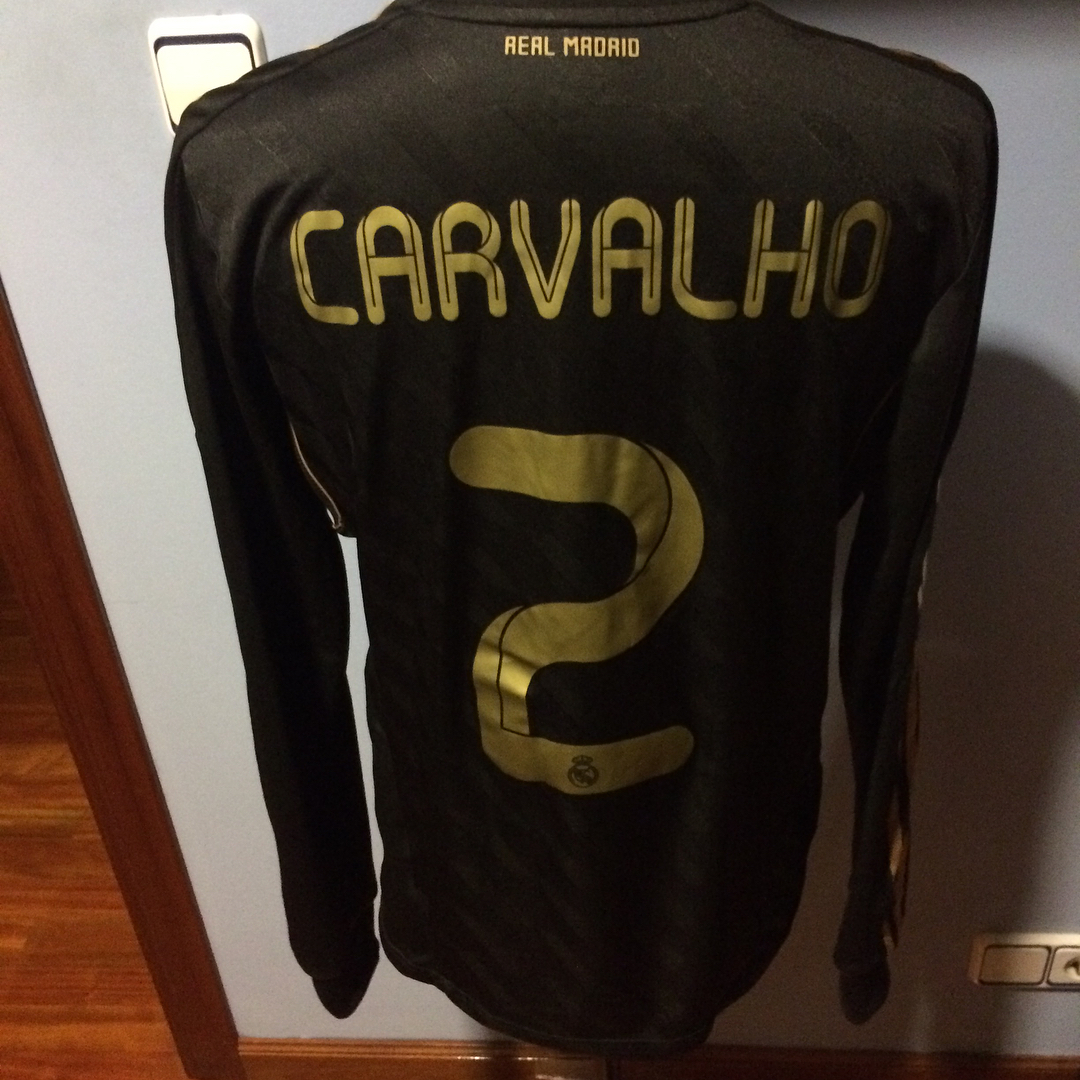 Camiseta Match Worn temporada 2011/2012 de Ricardo Carvalho, partido Zaragoza Real Madrid 2