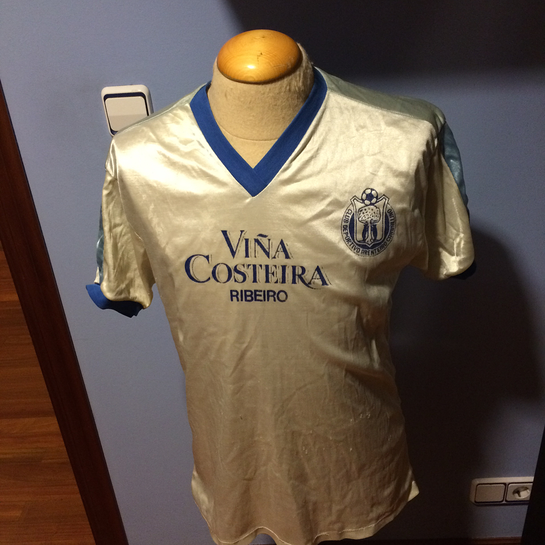 Camiseta Match Worn suplente usada en la temporada 1988/1989 en 2b por Cd Arenteiro