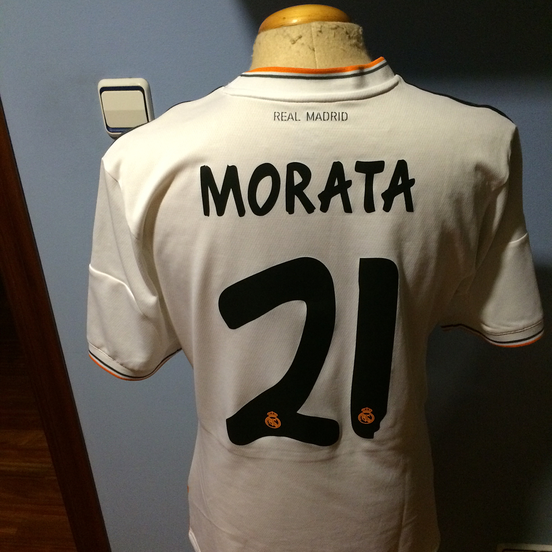 Camiseta Match utilizada por Morata en la jornada 4 contra el Villareal en el debut de Bale 2