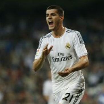 Camiseta Match utilizada por Morata en la jornada 4 contra el Villareal en el debut de Bale 5