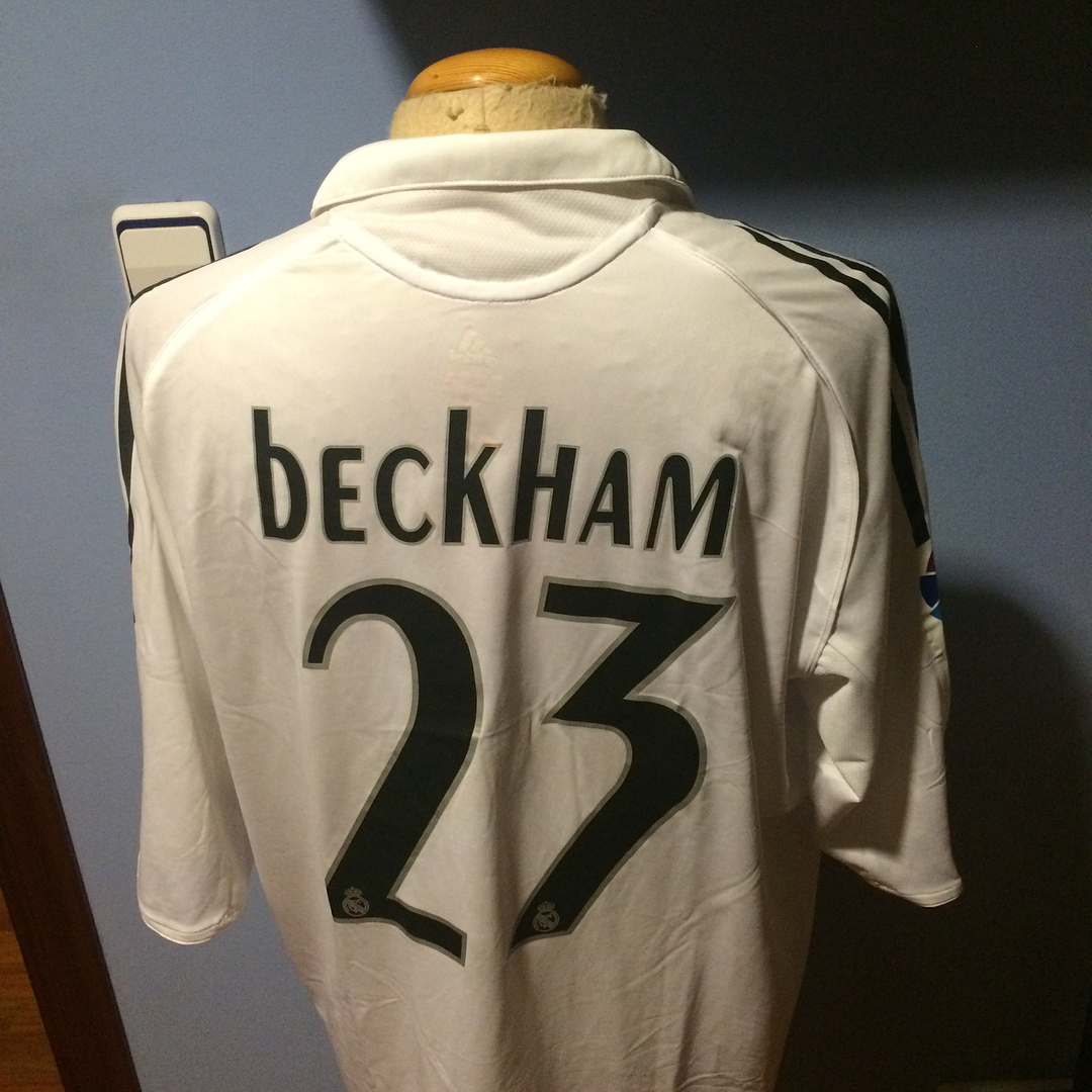 Camiseta Match Worn de Sir David Beckham temporada 2005/2006 2