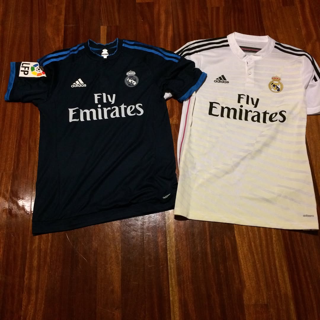 Camisetas Match Worn usadas por los mejores centrocampistas de la historia del real Madrid