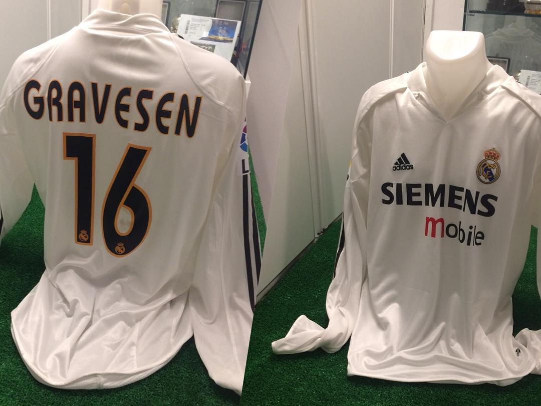 Camiseta Match Worn de thomas Gravesen temporada 2004/2005