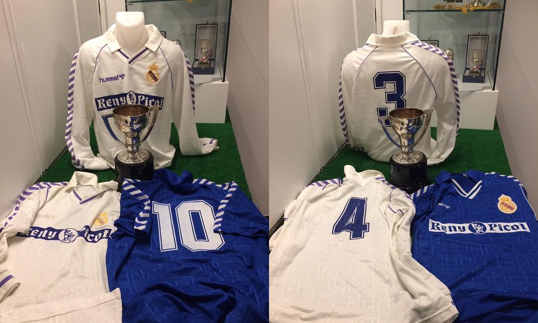 Espacio dedicado en #museomerengue a la temporada 1989/1990, camisetas Match worn usadas por hierro, Gordillo y Martí...