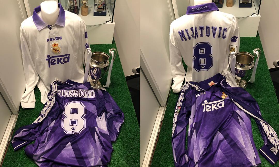 Espacio dedicado al héroe de la séptima, camiseta usada Match worn por pedja en el partido Real Madrid Celta de la te...