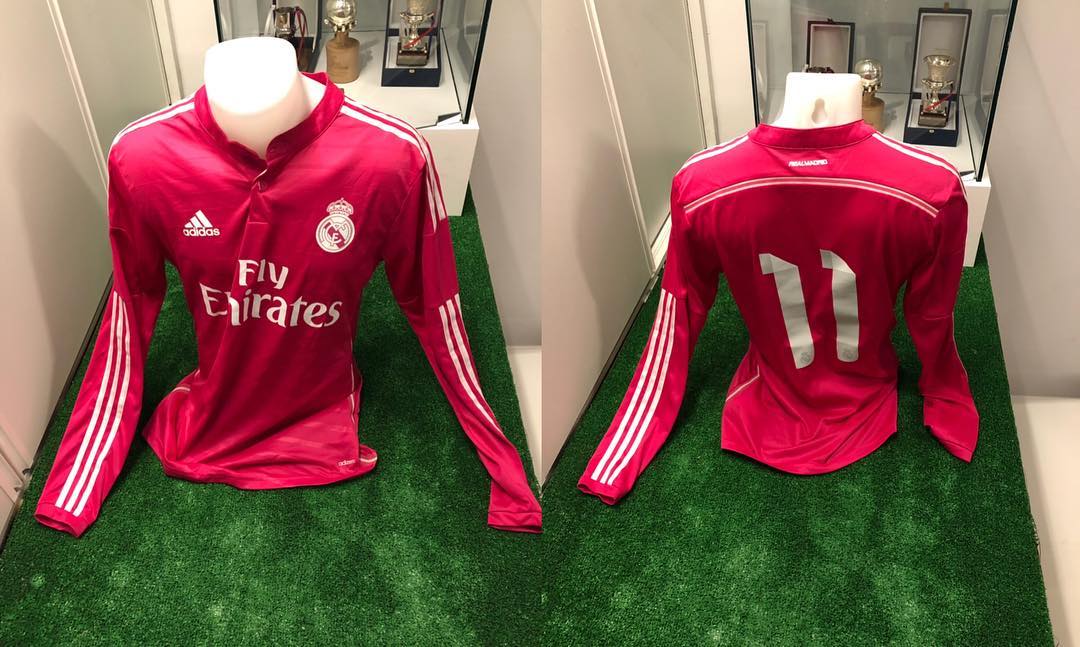 Camiseta Match worn de Bale amistoso Roma Real Madrid otra pieza para el #museomerengue