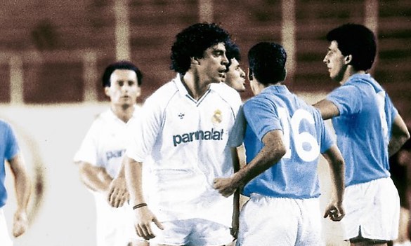 Camisetas Match usadas por Maceda, Santillana, Sanchís y Buyo de la temporada 1987/1988, año en que la quinta del bui... 7