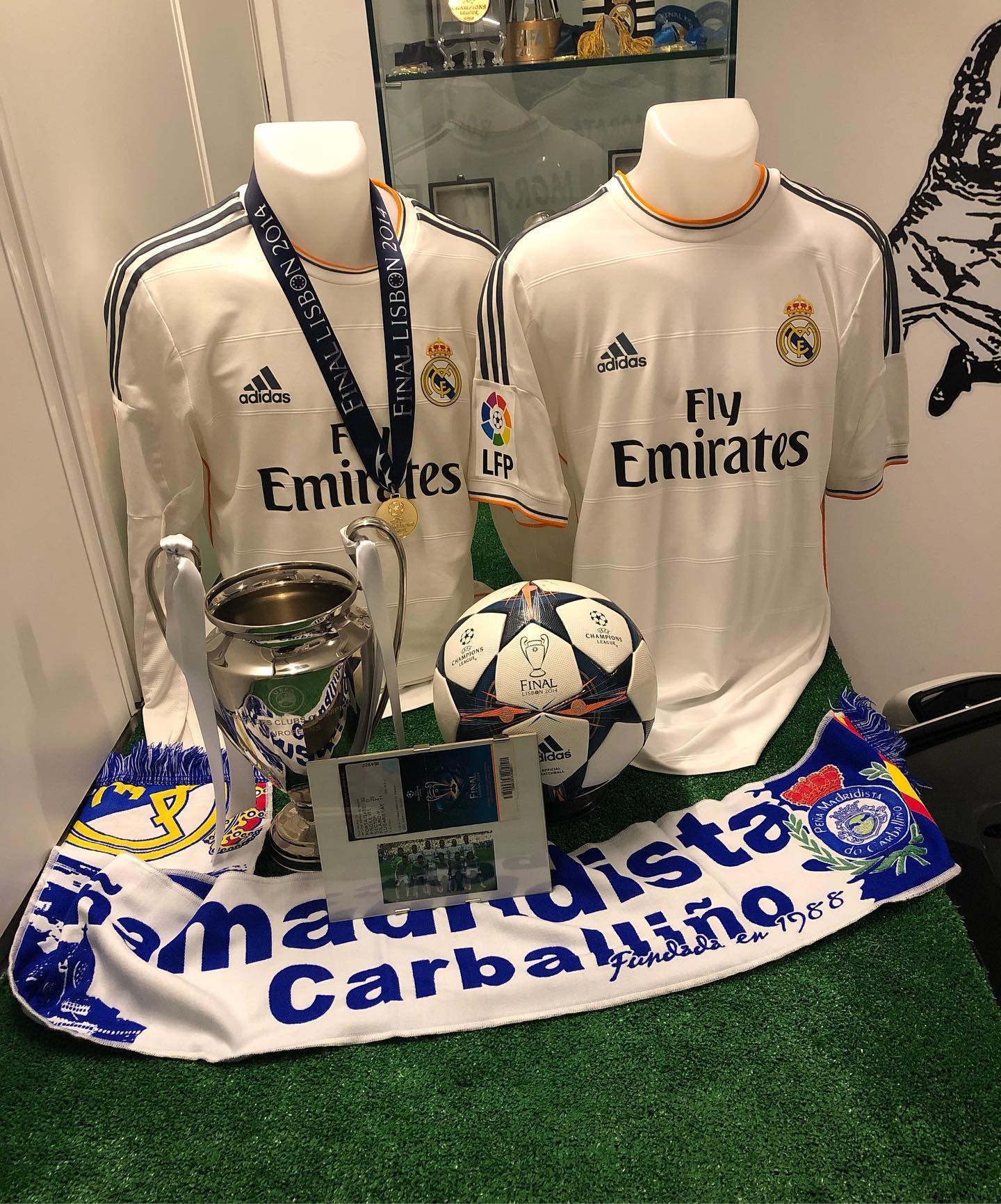Espacio dedicado en el @museomerengue a la gran noche de Lisboa donde el Real Madrid conquista la décima copa de europa