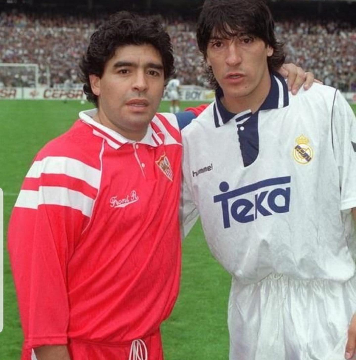 Camiseta Match worn usada por Zamorano en la temporada 92/93 su primer año como madridista
