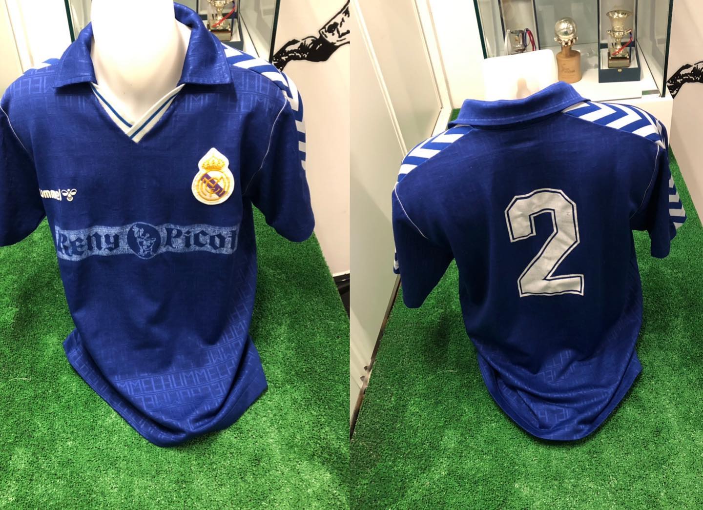 Camiseta usada por Chendo temporada 1989/1990, Match worn, en varios partidos entre ellos la derrota en Milán 2 a 0, ...