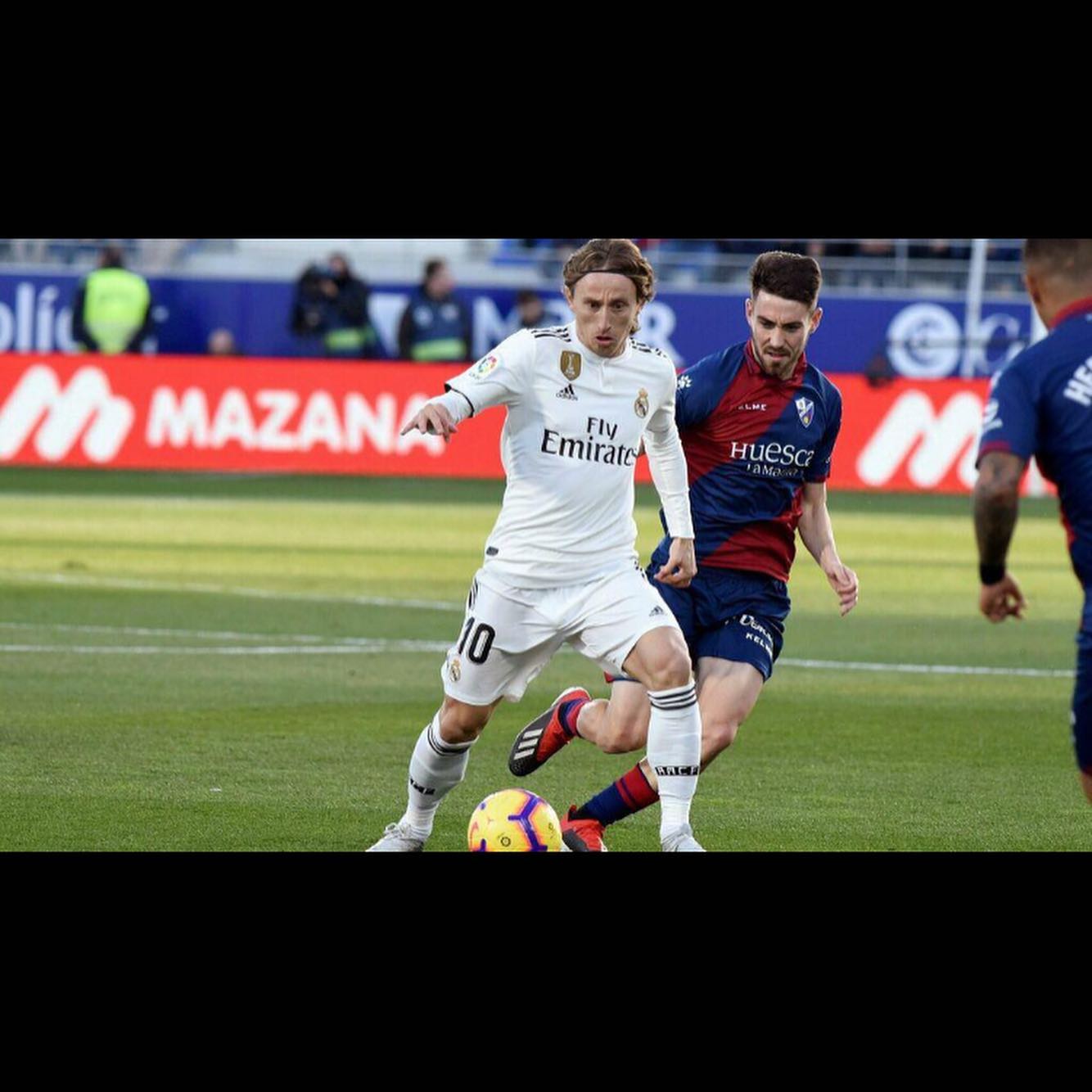 Camiseta Match worn de @lukamodric10 usada por él en el Huesca 0 Real Madrid 1, intercambiada al término del encuentro