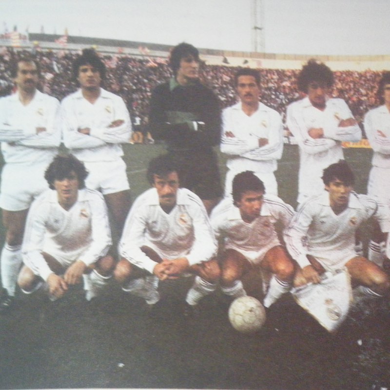 Camiseta Match usada por ángel en la final de copa contra el Sporting de Gijón en la final de 1982
