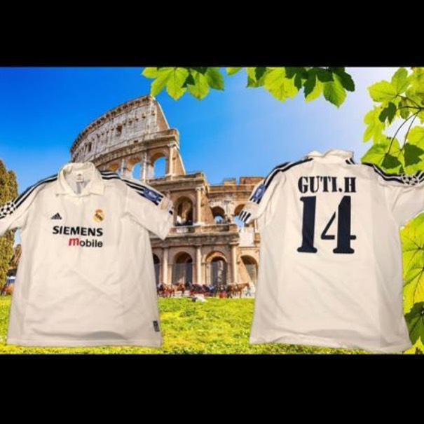 Camiseta Match worn  usada por @guty14haz en el mejor partido como Madridista ante la roma en el 0 a 3
