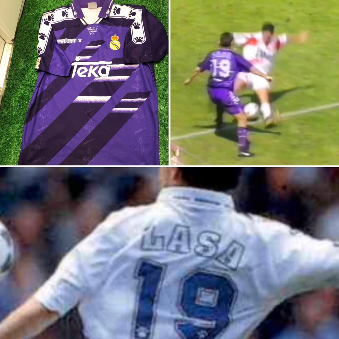 Hoy hacemos un homenaje al lateral donostiarra Mikel Lasa con su zamarra de la temporada 1995/1996 utilizada en Vallecas