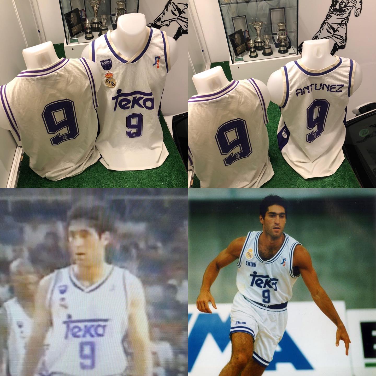 Camiseta usada Match worn por Antúnez en la semifinal de la liga acb de la temporada 1994/1995