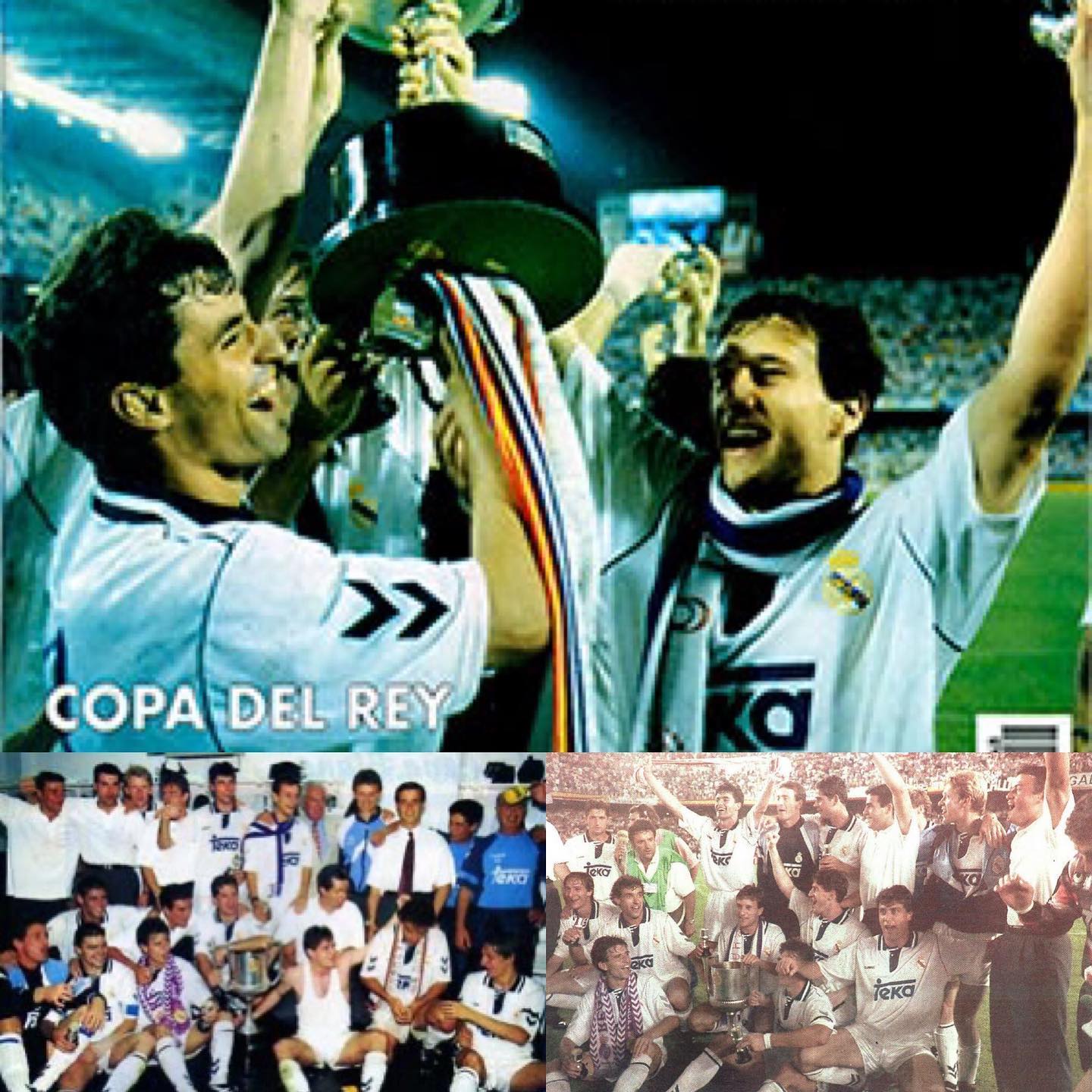 Hoy hace 27 años levantamos la 17 copa del rey ante el @realzaragoza con dos goles de @butragueno
