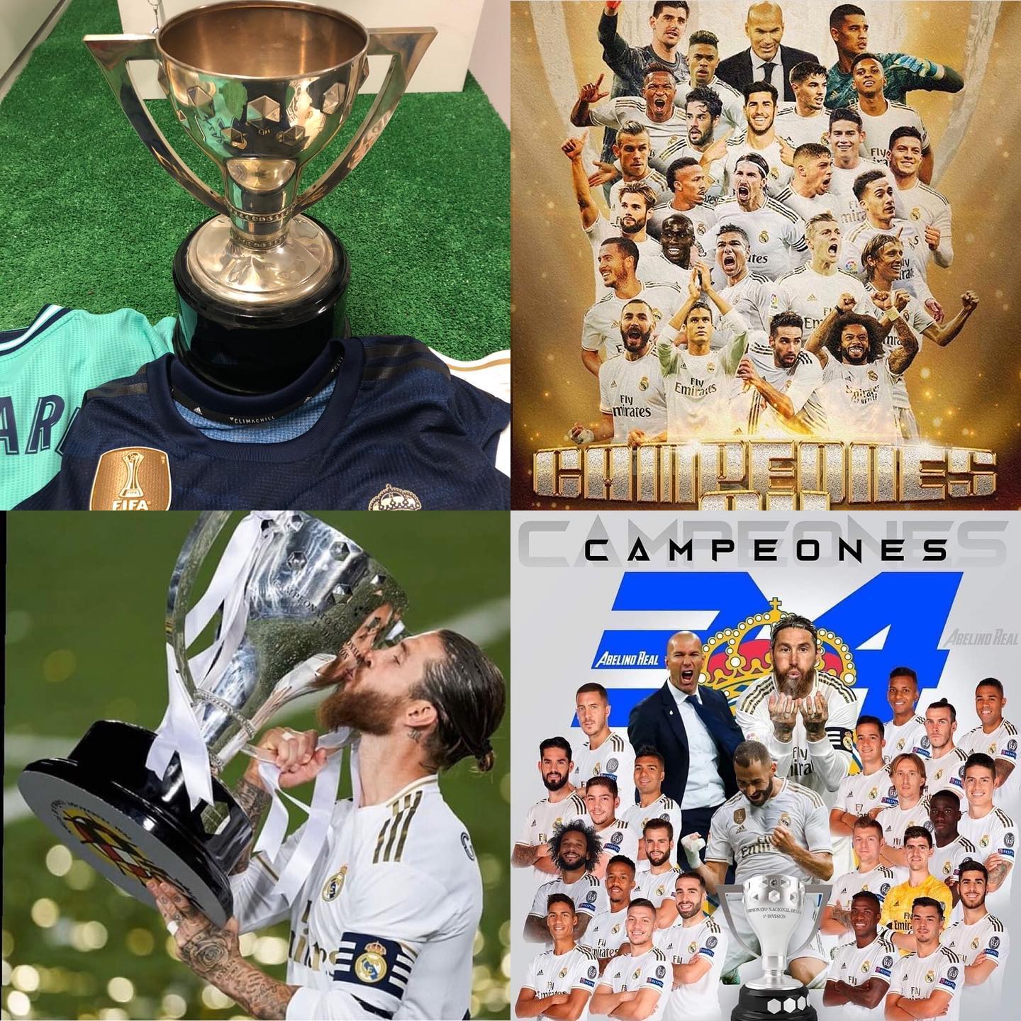 La 34 liga está aquí felicidades a los madridistas