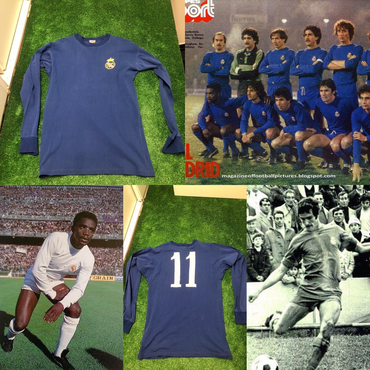 Camiseta Match worn Del Real Madrid finales de los 70 que vistieron dos grandes jugadores como Ico Aguilar y Laure Cu...