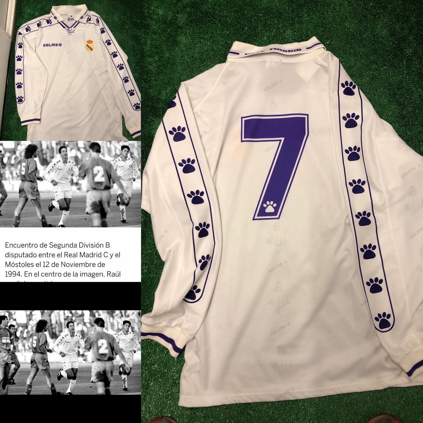 Uno de los mejores 7 de la historia del @realmadrid @raulgonzalez con la camiseta que utilizó contra el @cdmostoles y...