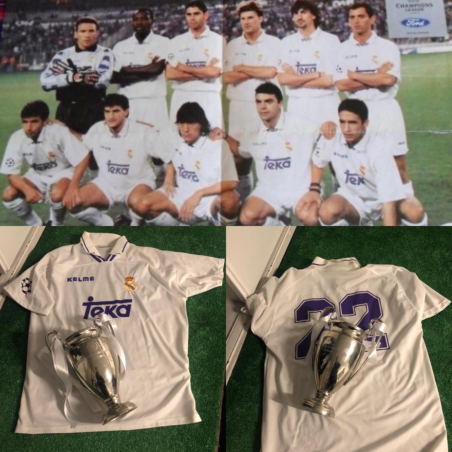 Camiseta Match de champions de la temporada 1995/1996
