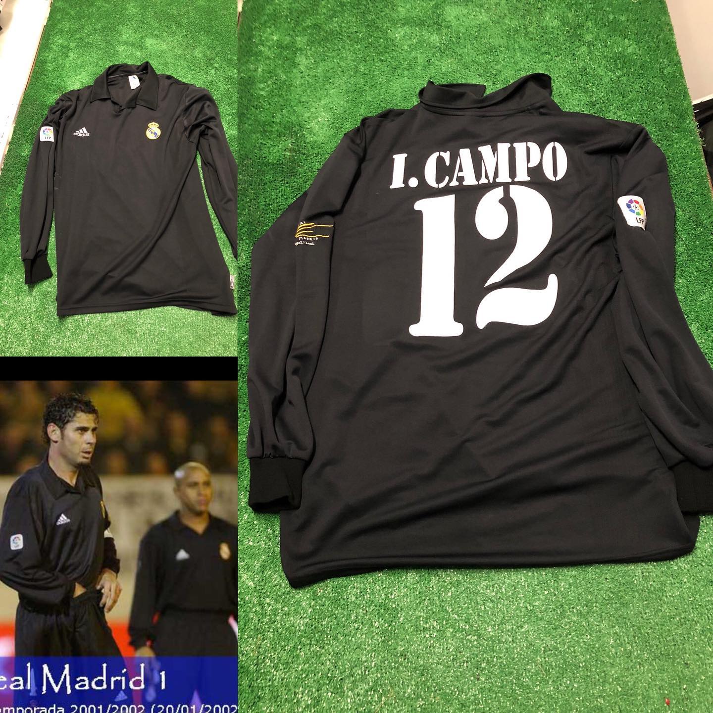 Camiseta del gran central madridista @ivan_campo74 del partido de Malaga Real Madrid
