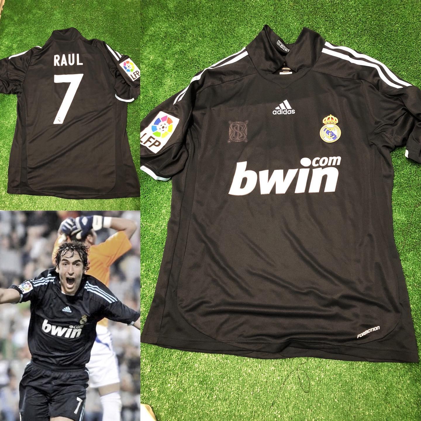 Camiseta Match de @raulgonzalez del partido de la jornada 34, en la que el crack madridista anota su último gol con l...