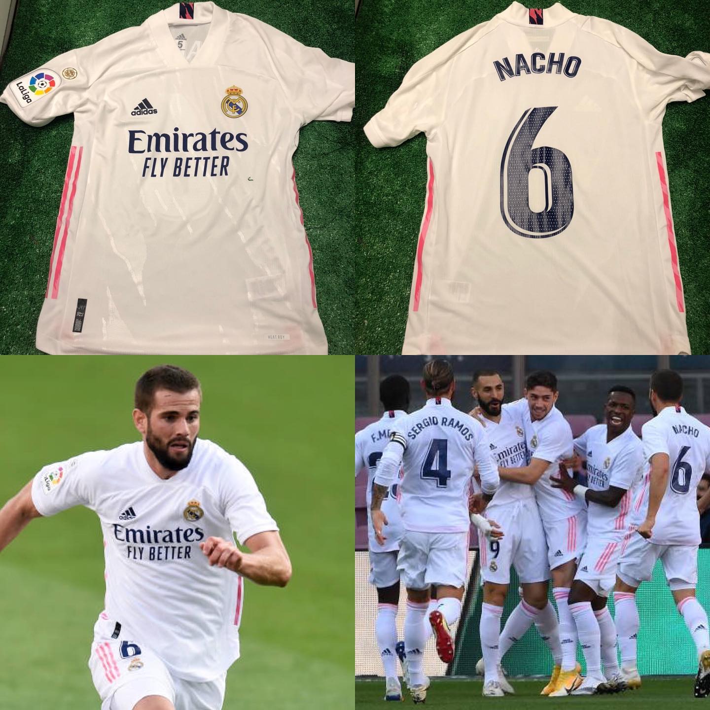 Camiseta Match usada por el gran Madridista @nachofdez90 en él encuentro contra el barcelona en la Jornada 7 de la ac...