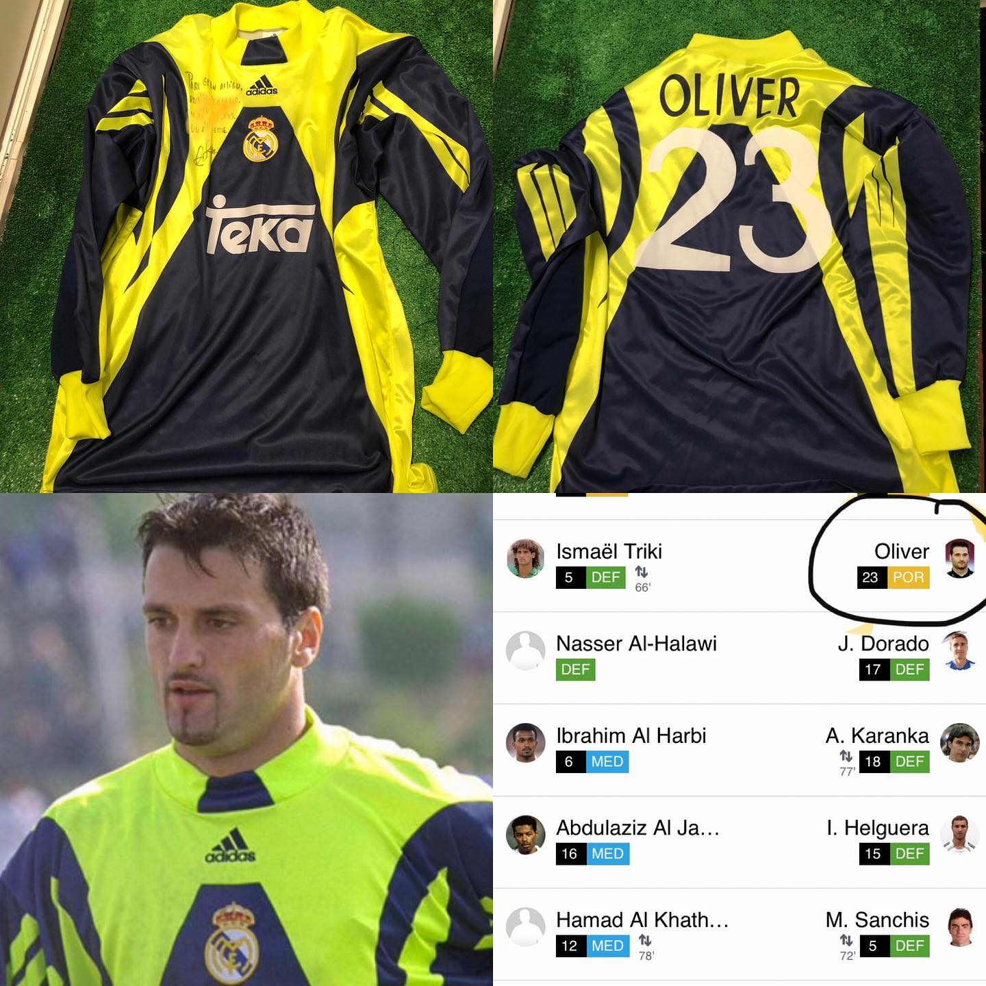 Camiseta Match worn usada por Oliver en el Mundial de clubs del año 2000 donde el @realmadrid acabaría 4 clasificado ...