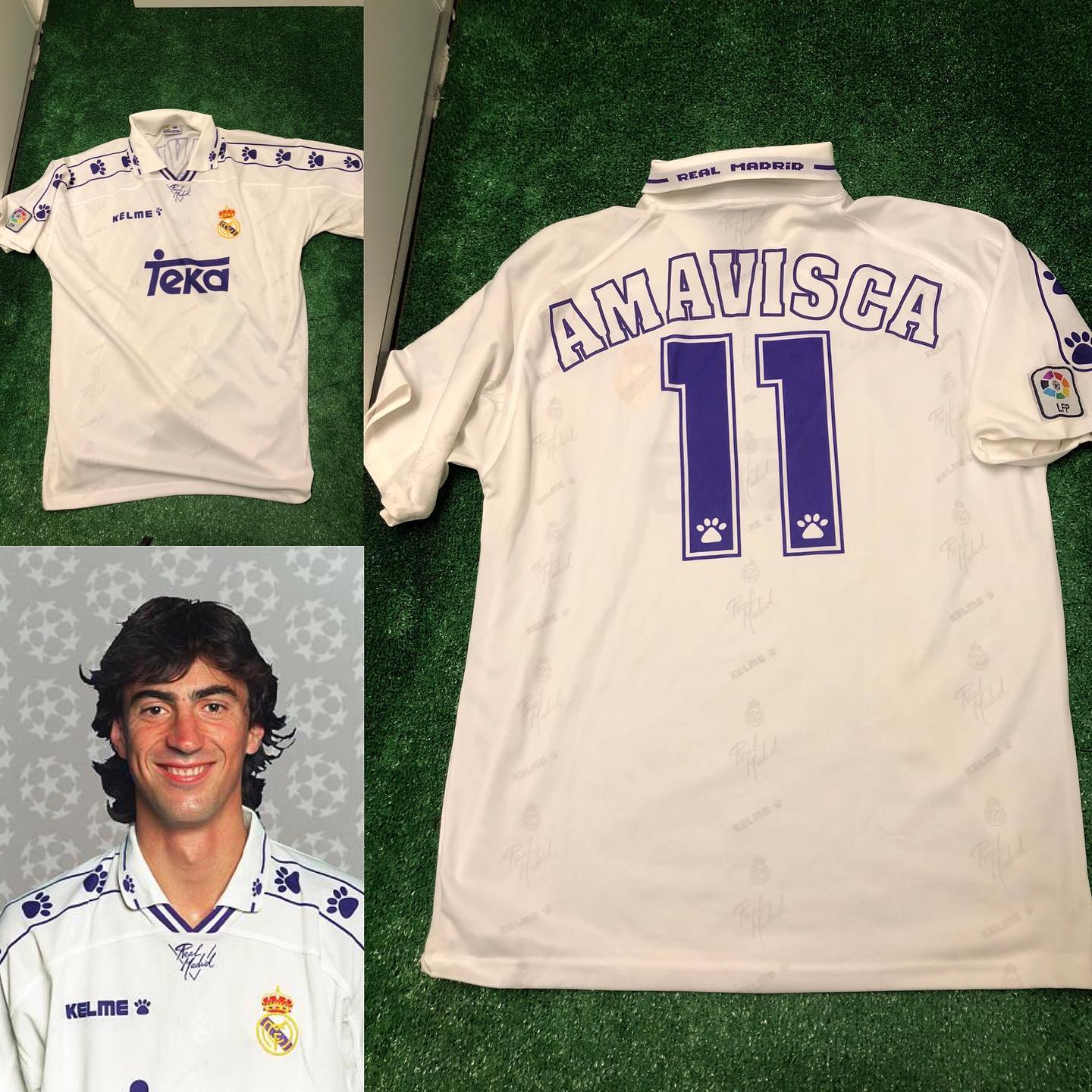Camiseta Match usada, contra el @rcdeportivo en la temporada 95/96, por uno de los mejores jugadores cántabros que ha...