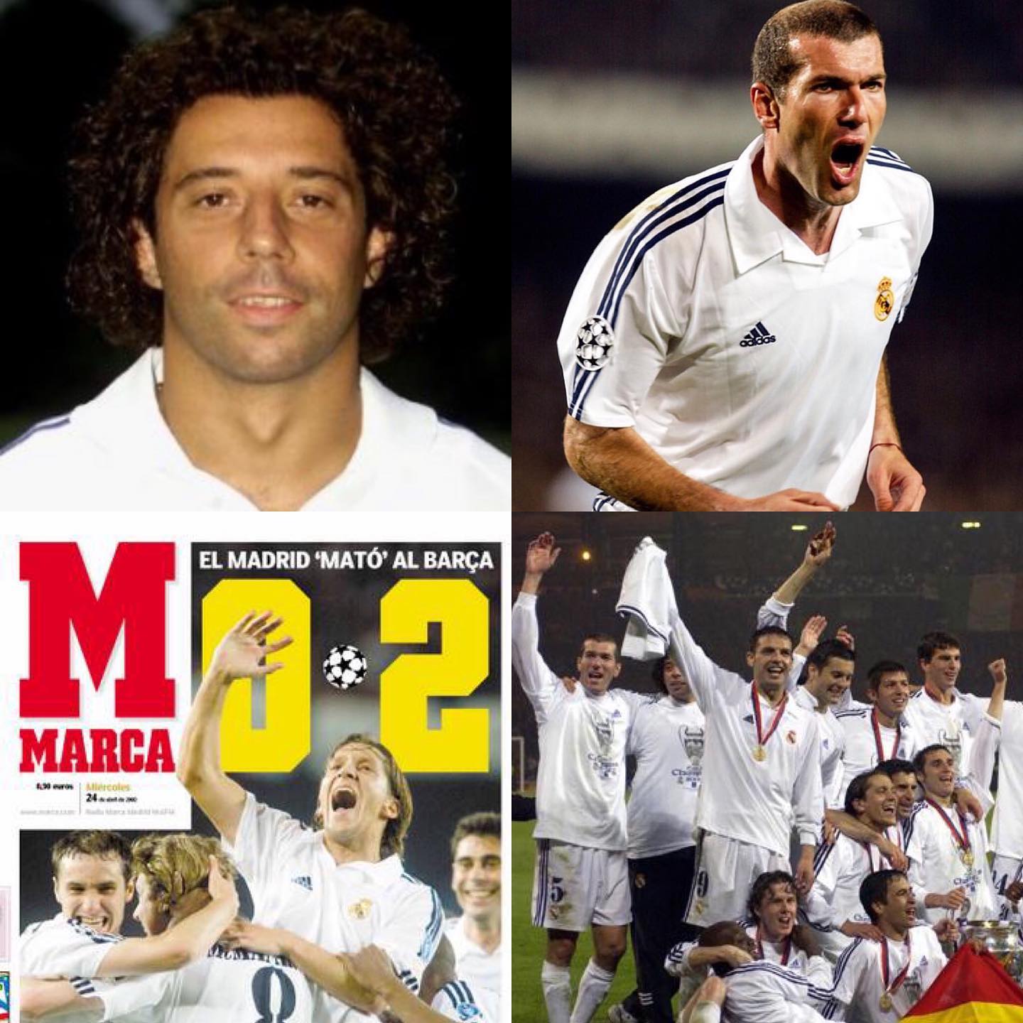 Hoy viajamos al 24 de abril de 2002, camino de la novena, muchos madridistas recordarán la volea de Zidane, pero otro...