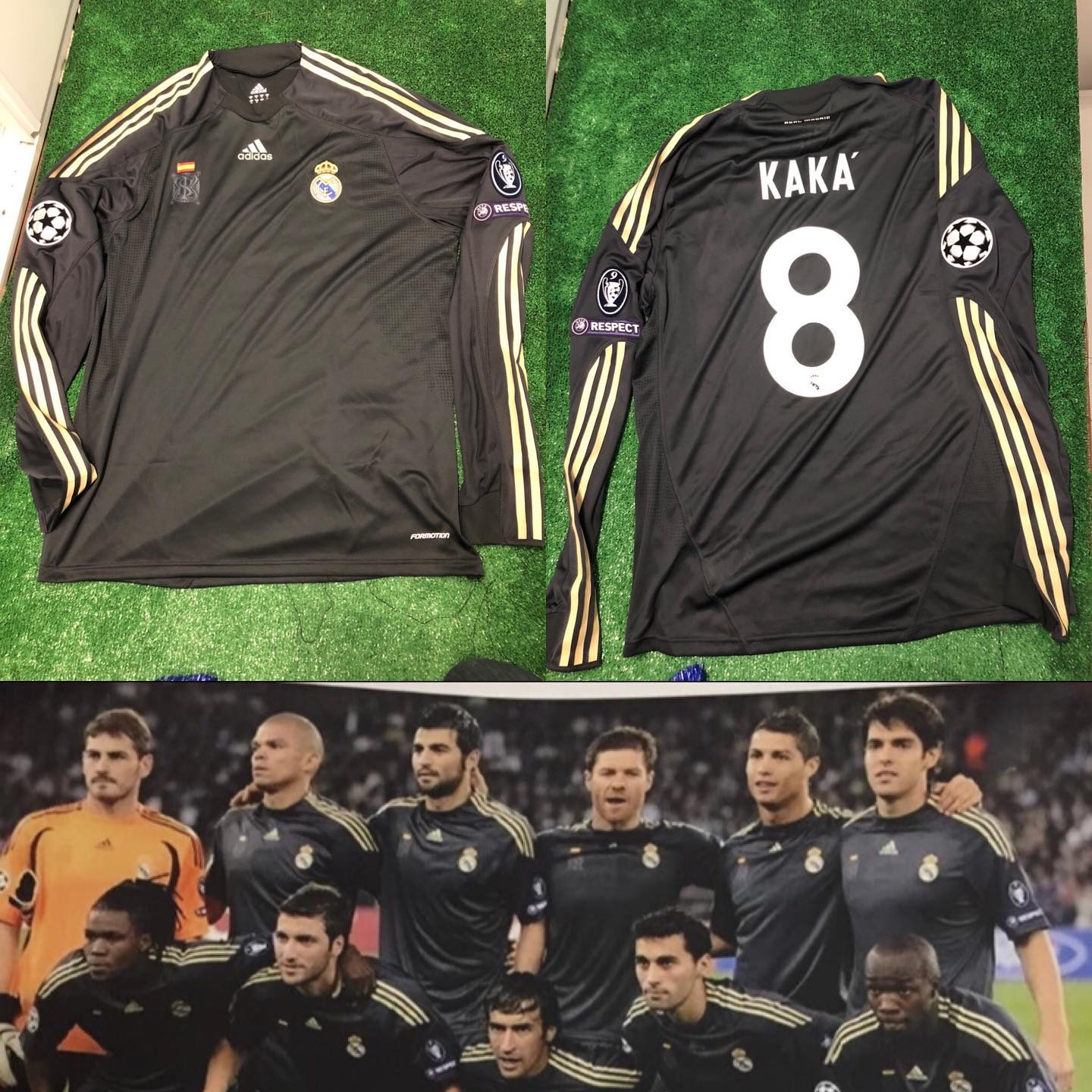 Camiseta Match preparada para @kaka en la 1 jornada de champions de la temporada 2008/2009