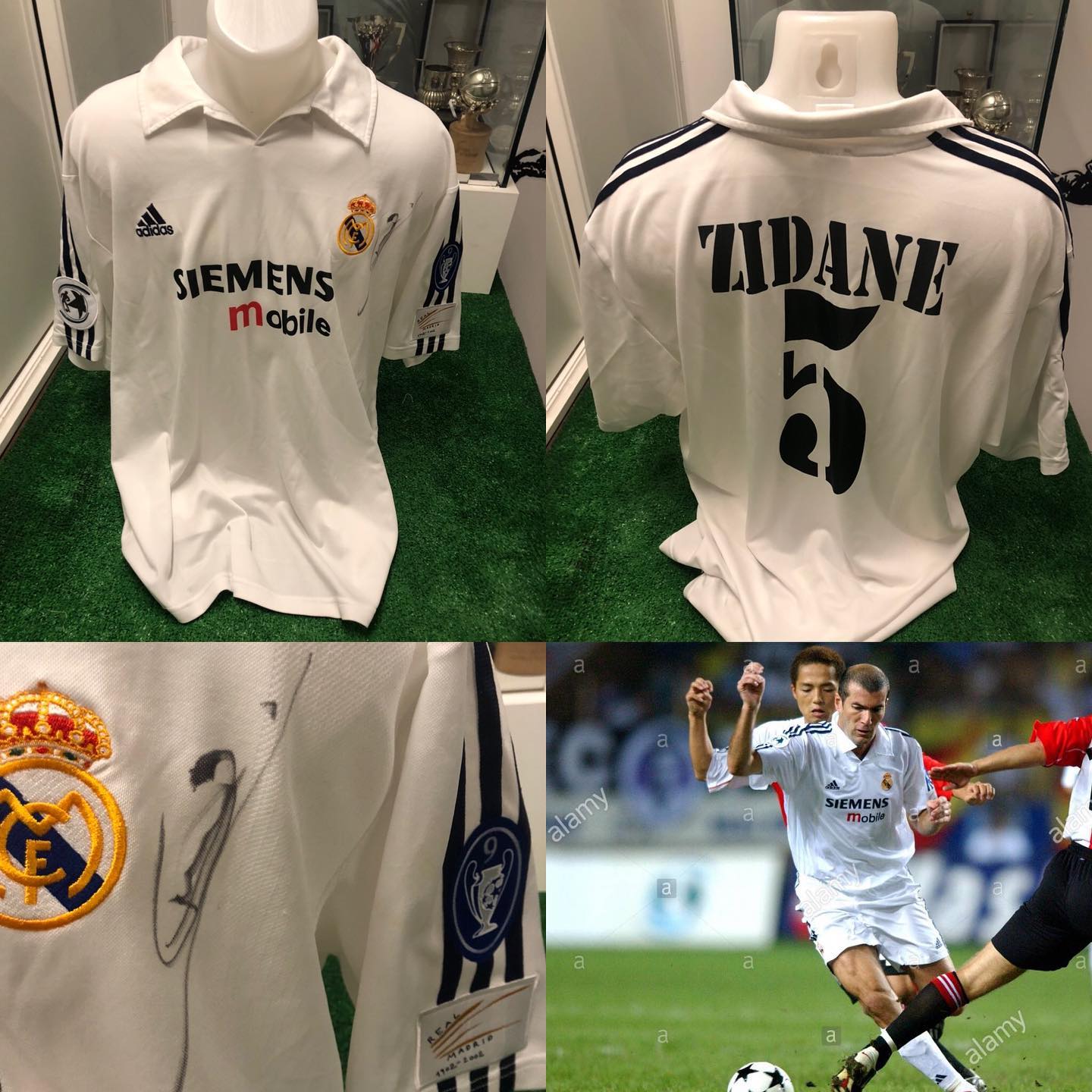 Camiseta Match del maestro @zidane de la final de Supercopa donde el @realmadrid se alza con la primera Supercopa de ...