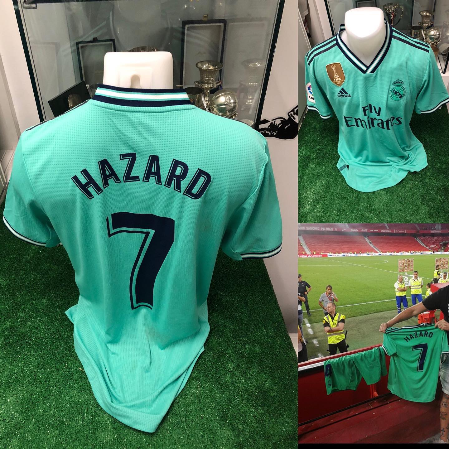 Camiseta unwashed Match worn usada por Eden Hazard en el partido Sevilla 0 Real Madrid 1 de la temporada 2019/2020, d...