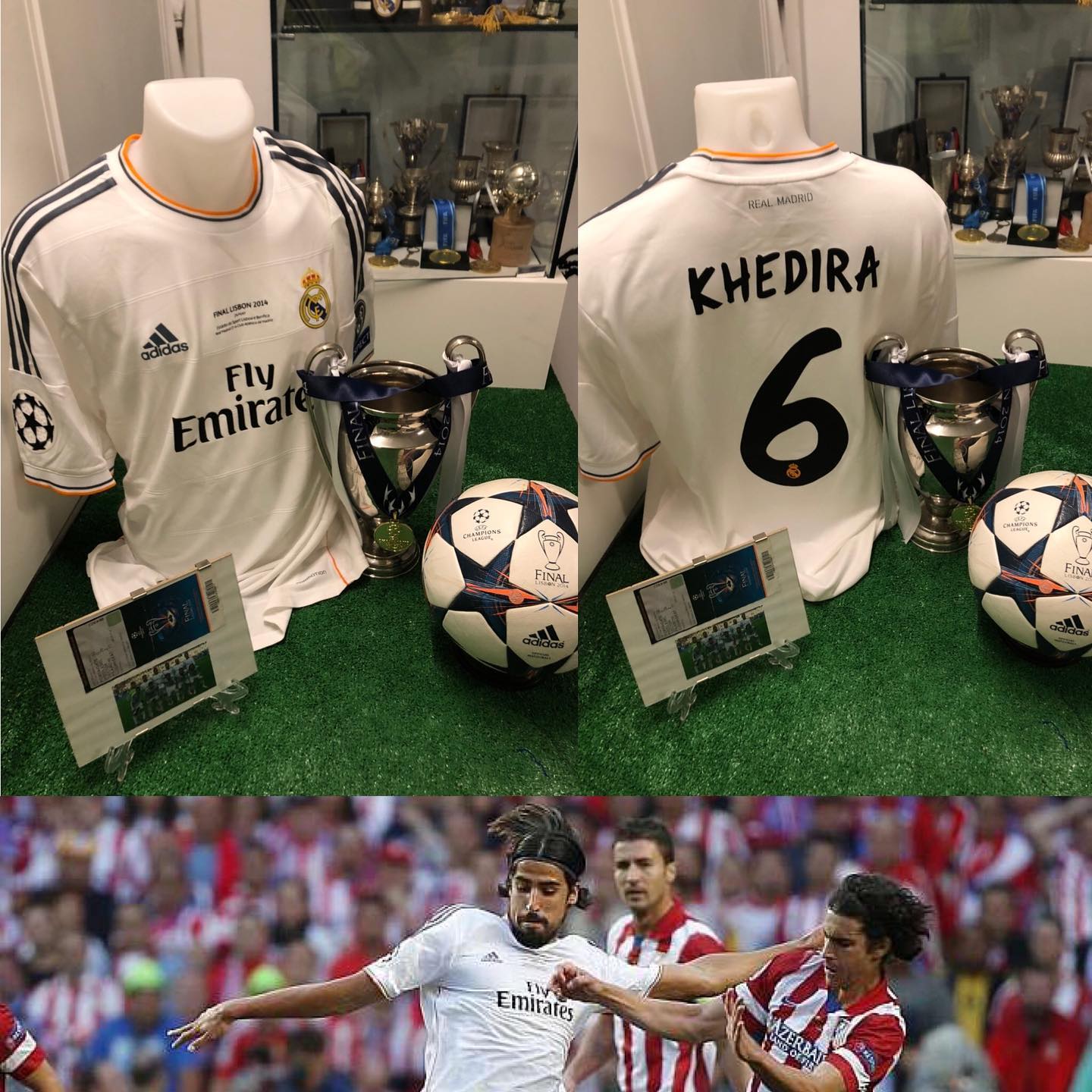Camiseta Match de khedira usada en la noche mítica del 24 de mayo de 2004, donde gracias a un golazo de @sergioramos ...