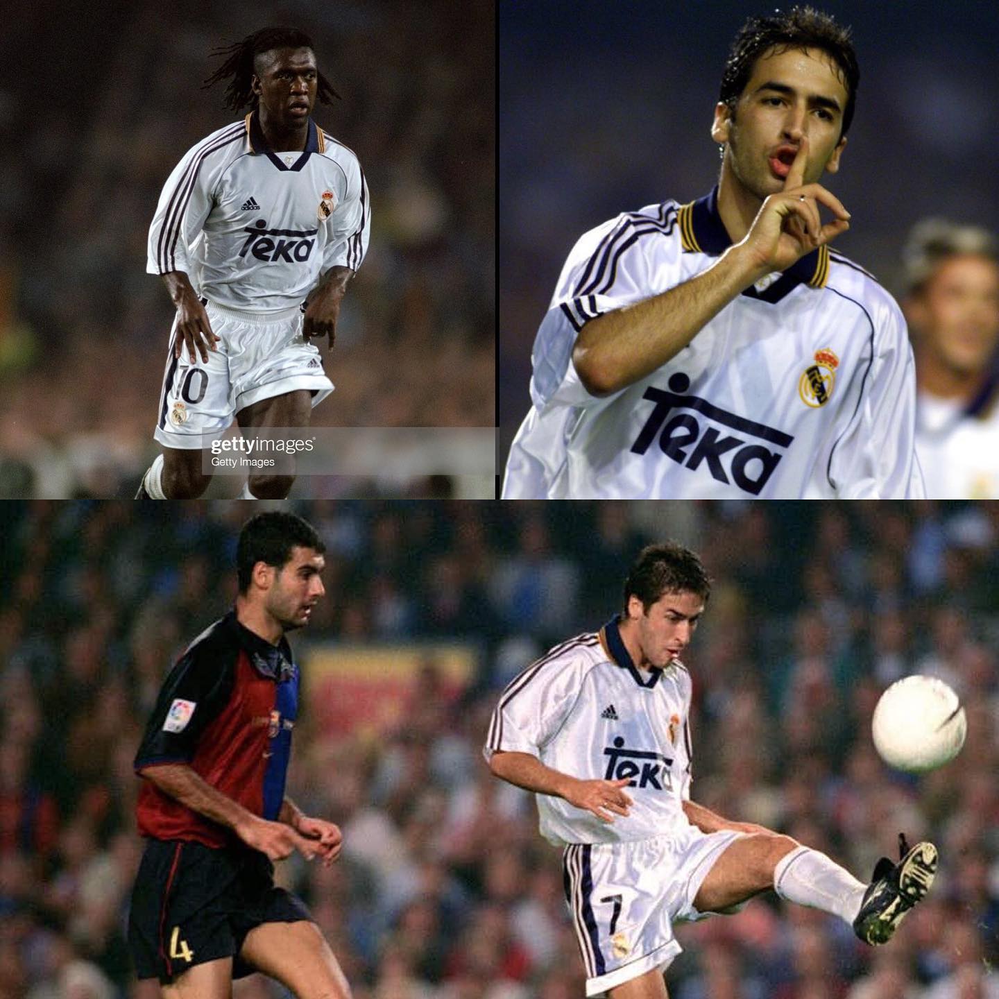 Hoy viajamos al 13 de octubre de 1999, para recordar un partidazo del club blanco cuando @raulgonzalez mando callar a...
