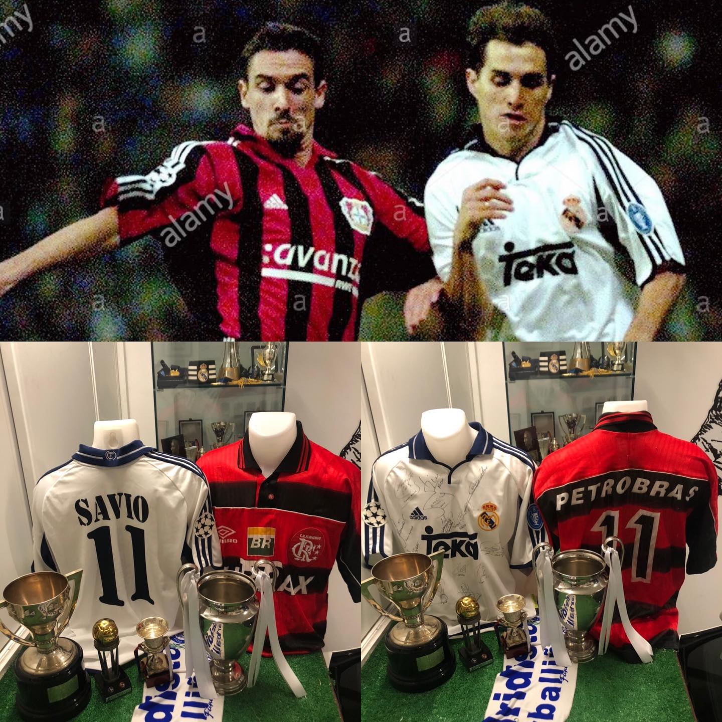 Camiseta Match usada por el grandioso futbolista @saviobortolini en su etapa como jugador del @flamengo y en un parti...