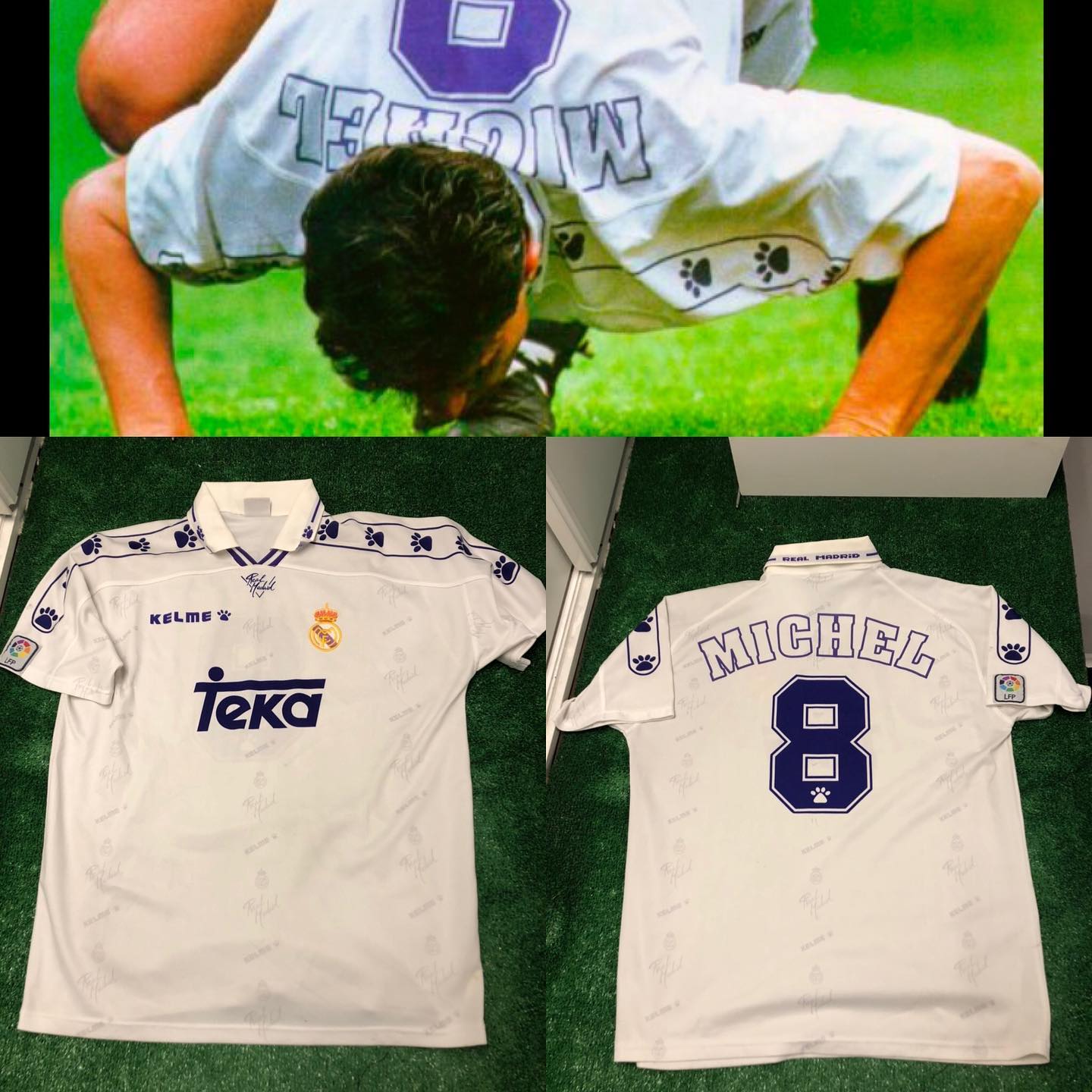 Camiseta Match usada por Michel en uno de sus últimas partidos con el Real Madrid