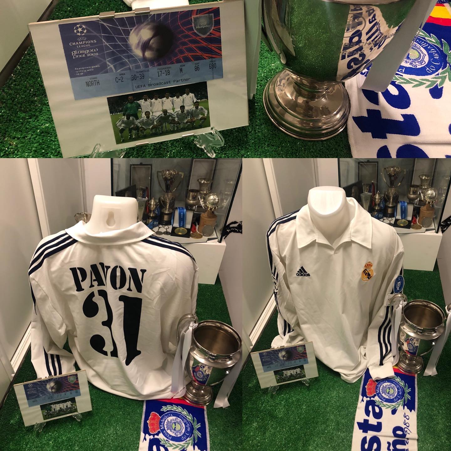Camiseta Match usada por @pavonbarahona en las eliminatorias de la conquista de la novena copa de Europa