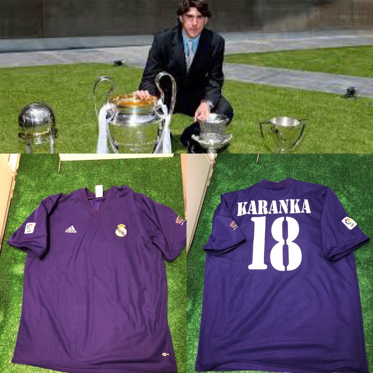 Camiseta match de Karanka de la temporada 2001/2002, como curiosidad esa temporada este modelo tan idílico no se lleg...