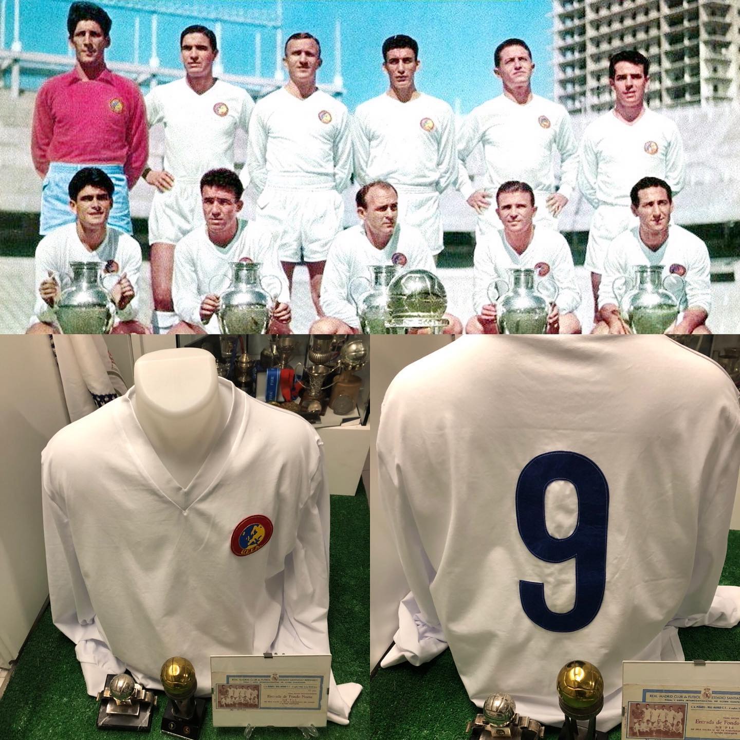 La primera vez que el Madrid vistió sin su escudo original representando al campeón de Europa