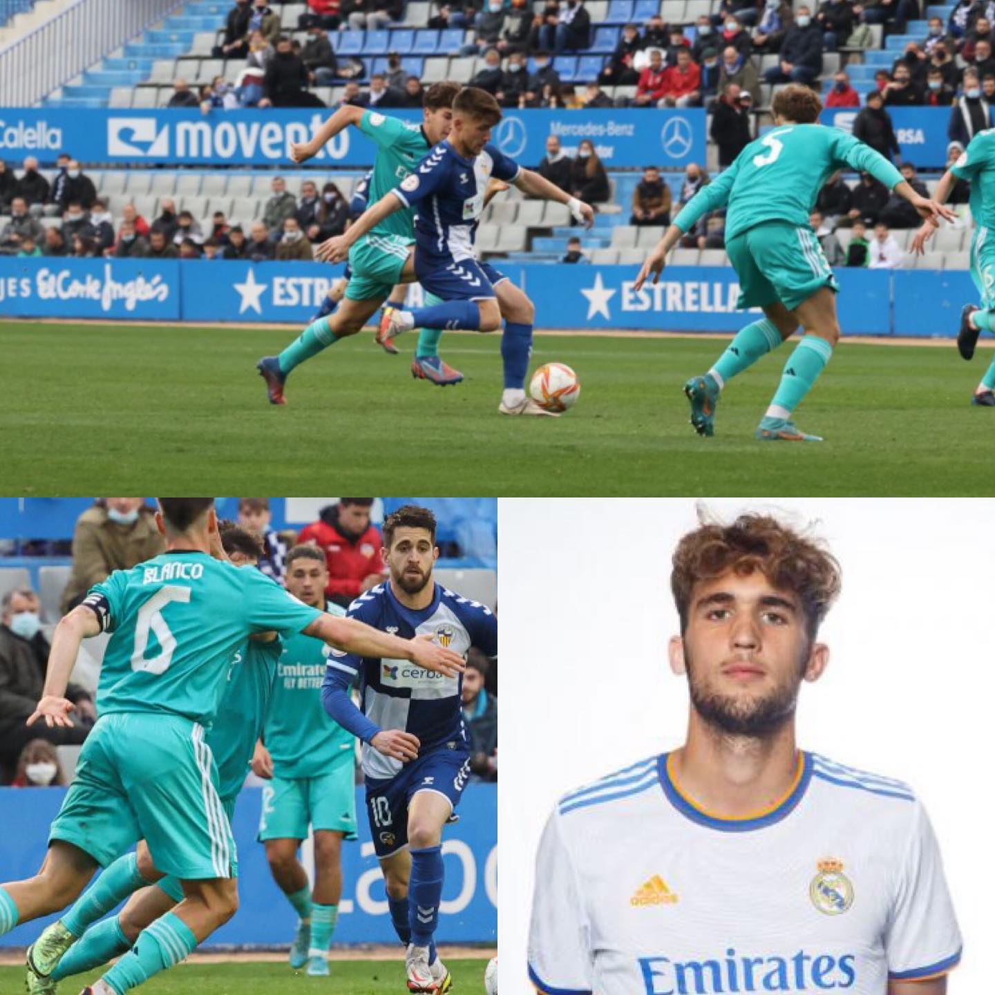 Hoy viajamos a Sabadell al partido disputado por el Real Madrid Castilla frente al equipo catalán
