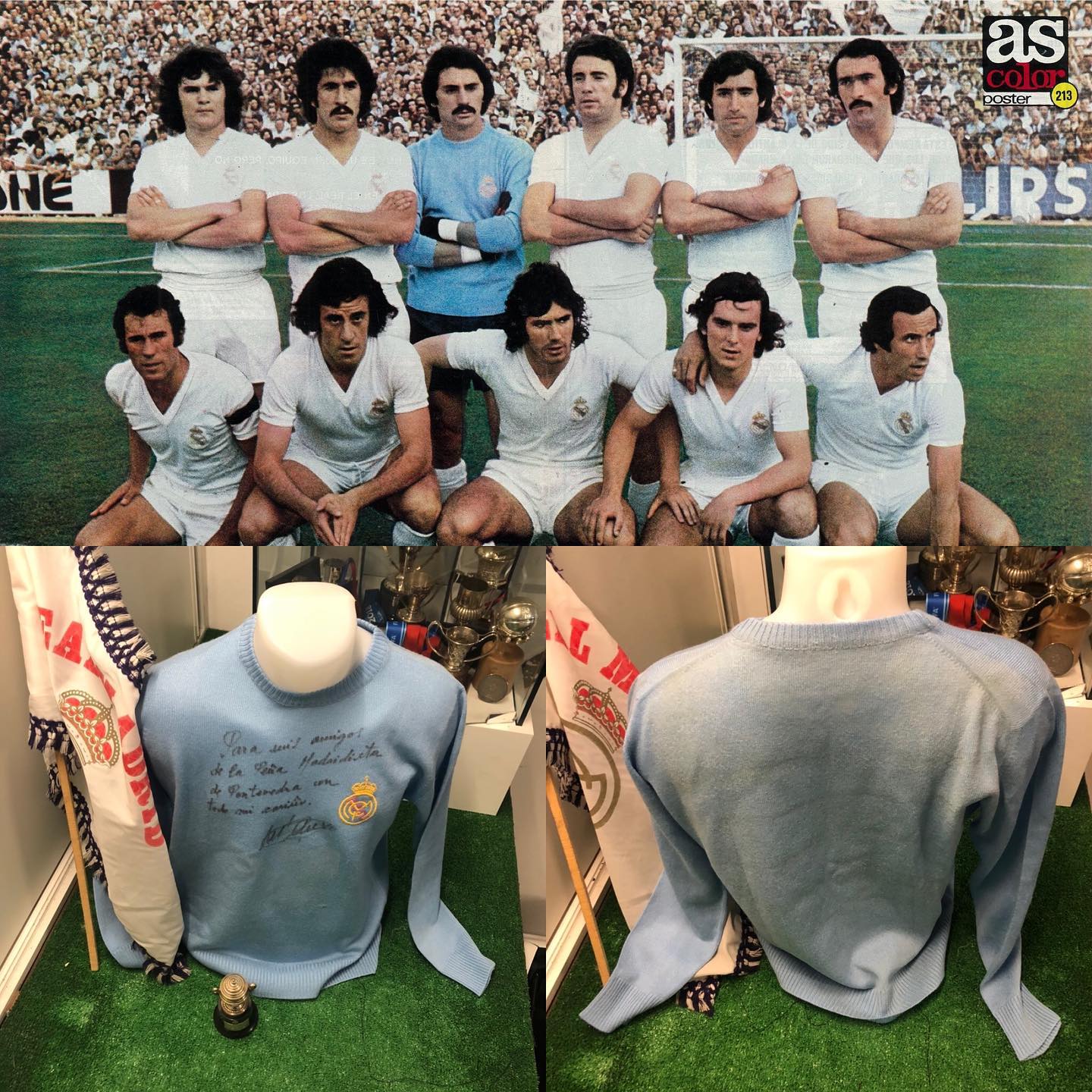 Camiseta usada ese día por el Gato Míguel Ángel y regalada a la Peña Madridista