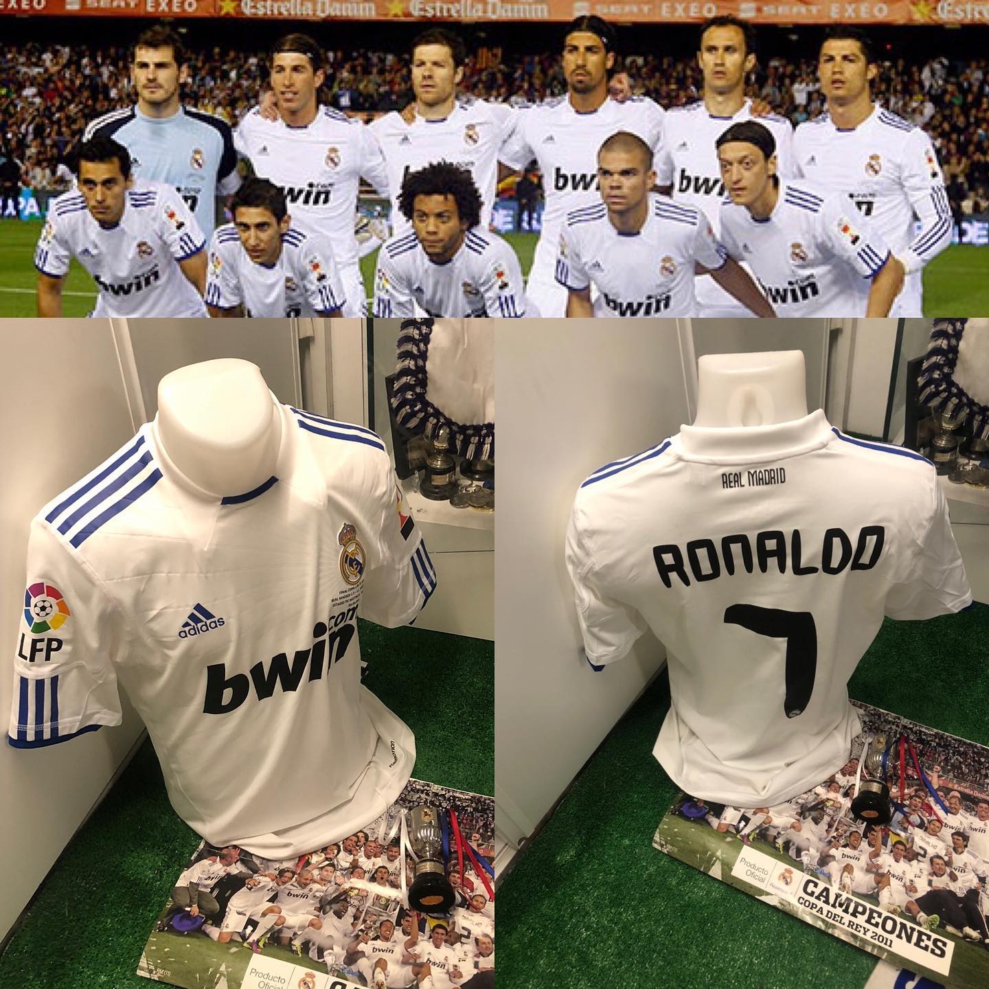 Camiseta Match issued de @cristiano regalada al término del encuentro donde nos proclamamos campeones de la copa del ...