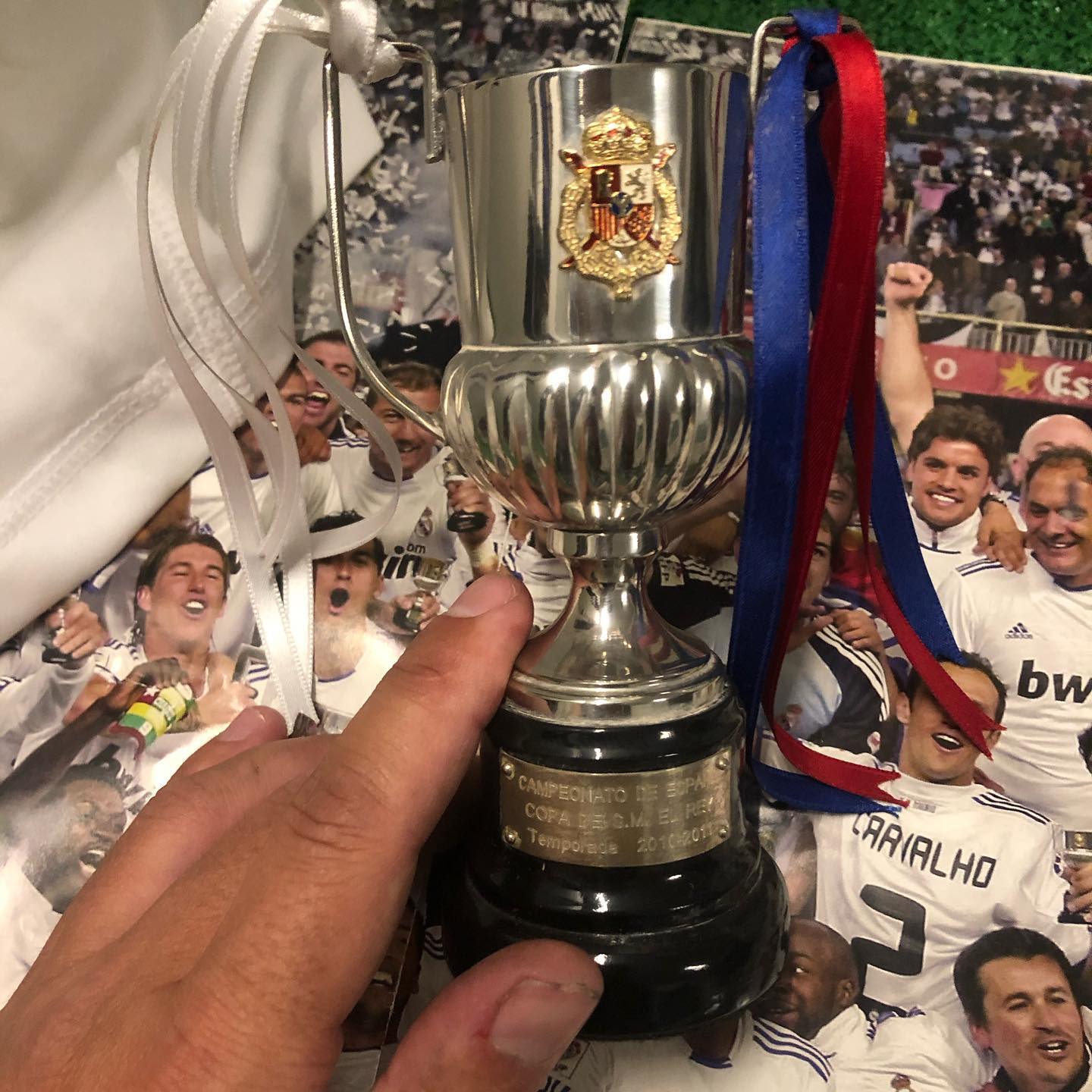 Camiseta Match issued de @cristiano regalada al término del encuentro donde nos proclamamos campeones de la copa del ... 2