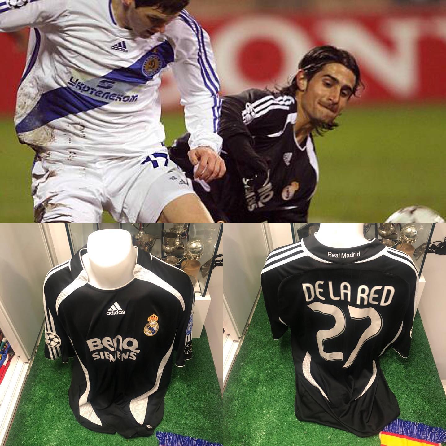 Camiseta Match del grandísimo jugador @rubendelared en el partido de champions contra el Dinamo de Kiev