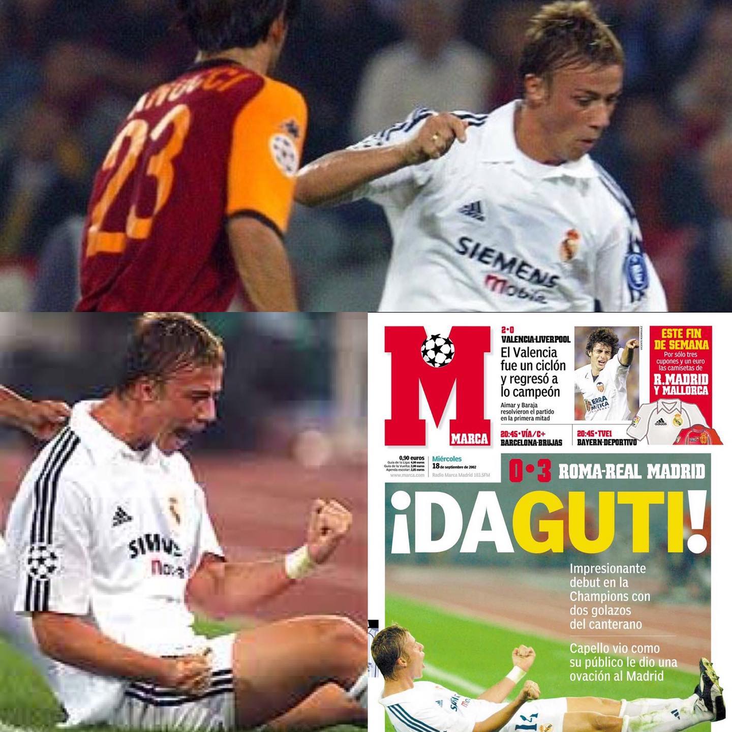 Hoy viajamos al 17 de septiembre de 2002 para recordar uno de los mejores partidos del gran @guty14haz con la camiset...