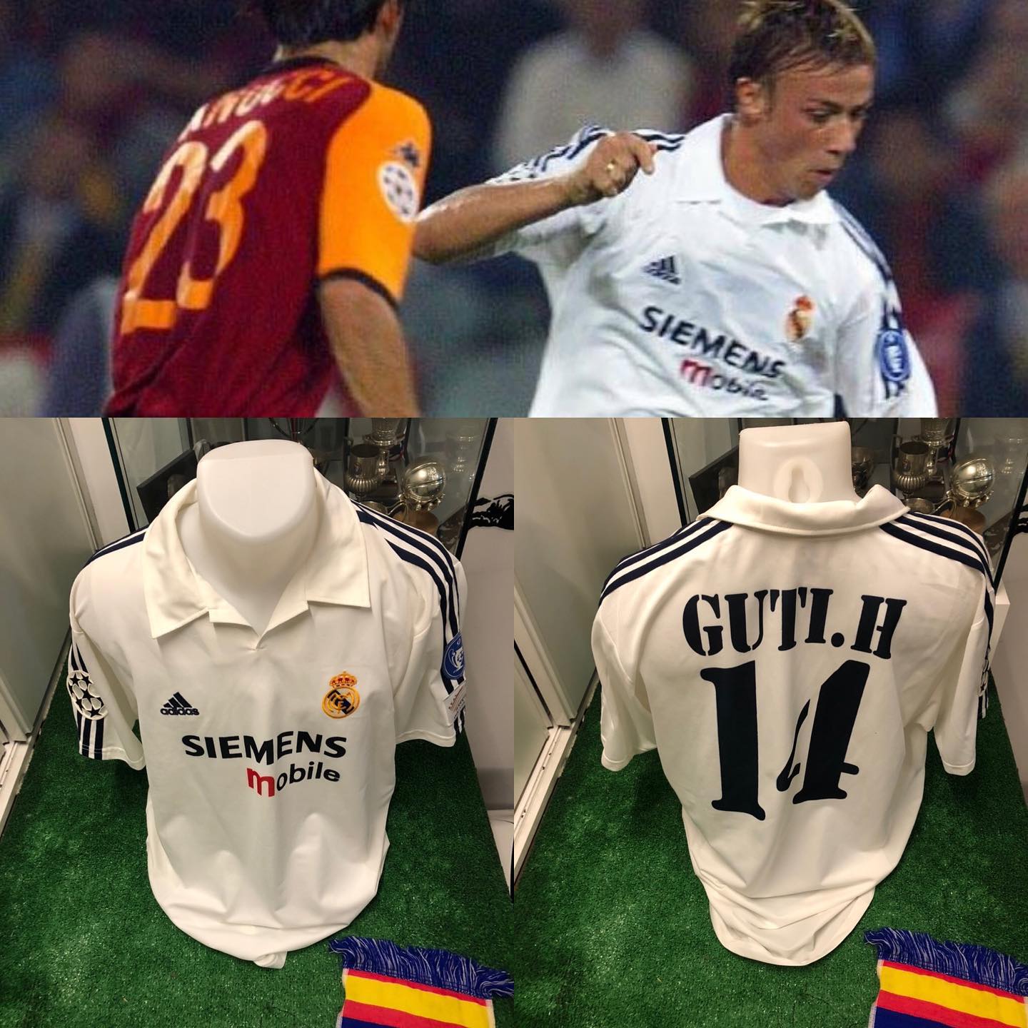 Camiseta Match usada por el mago de Aranjuez @guty14haz en uno de sus mejores partidos con la camiseta blanca frente ...